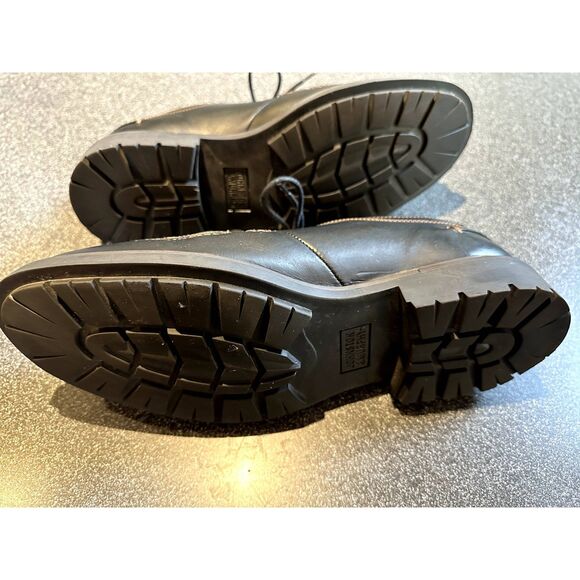 Johnston & Murphy Pollard Black Leather Moc Toe Lace Up Shoes 59-10211 9.5 M - Picture 4 of 5